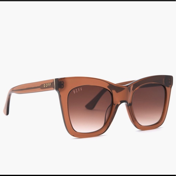 Diff Eyewear Accessories - NIB DIFF Kaia sunglasses dark taupe